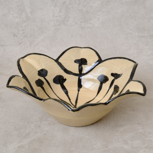 銹絵染付向付 百合形(清水焼・乾山写)_2 | 宮本 博