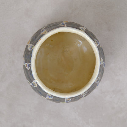 ワインカップ・フリーカップ（黒） 幾何学模様 | 加守田 太郎