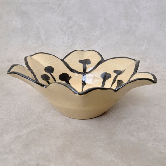 銹絵染付向付 百合形（清水焼・乾山写） | 宮本 博