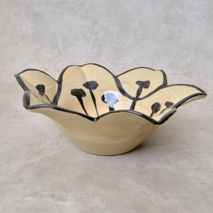 銹絵染付向付 百合形（清水焼・乾山写） | 宮本 博