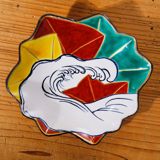 色絵向付 竜田川図（清水焼・乾山写） | 宮本 博