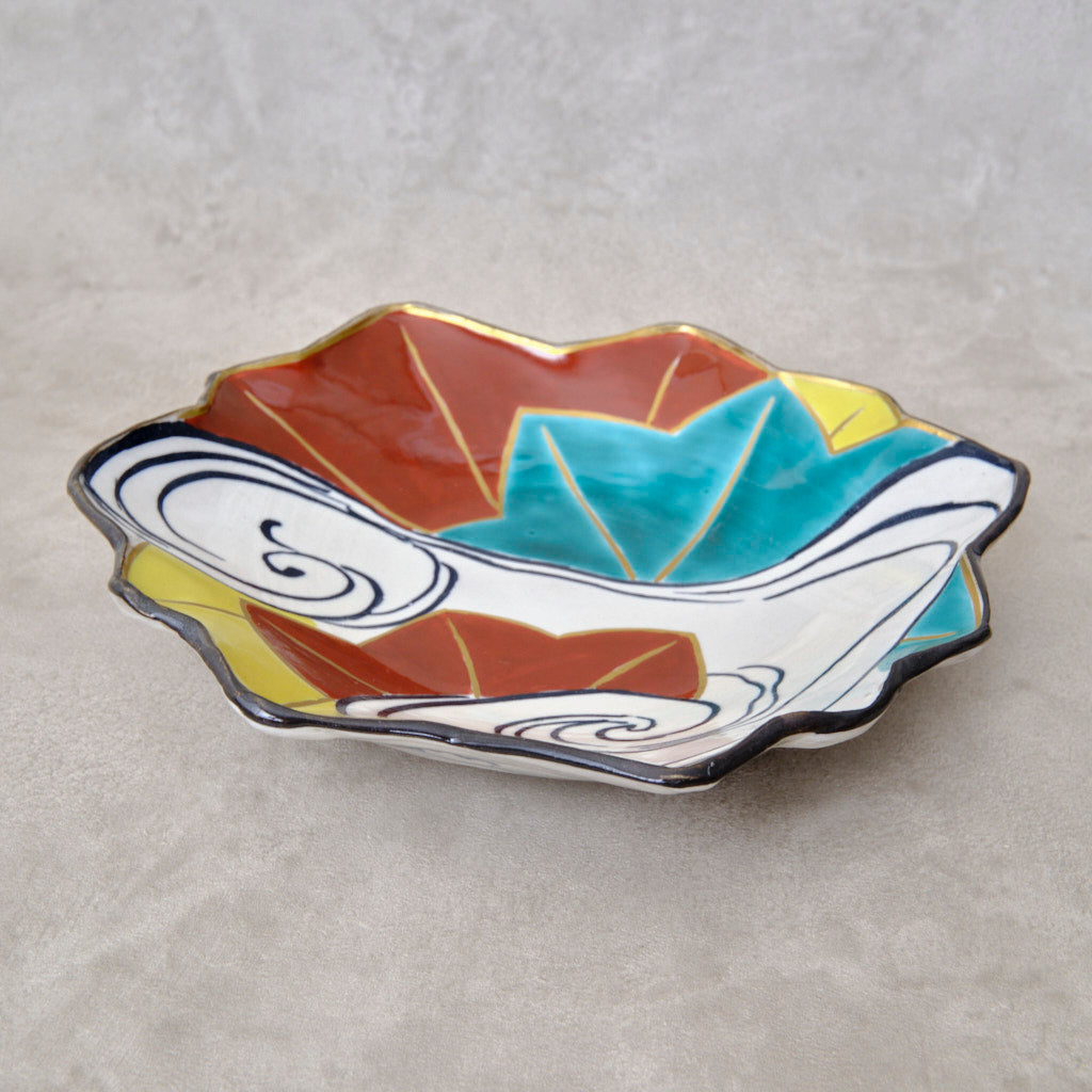 色絵向付 竜田川図（清水焼・乾山写） | 宮本 博