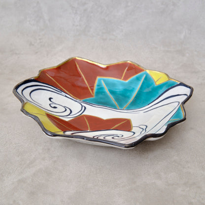 色絵向付 竜田川図（清水焼・乾山写） | 宮本 博