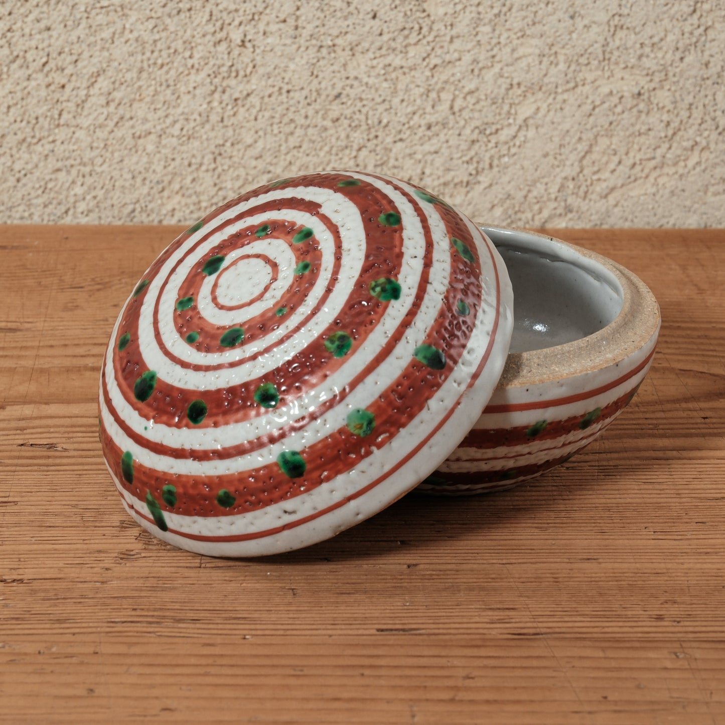 蓋物・小物入れ 赤絵 - 益子焼 - 01 | 松原 直之