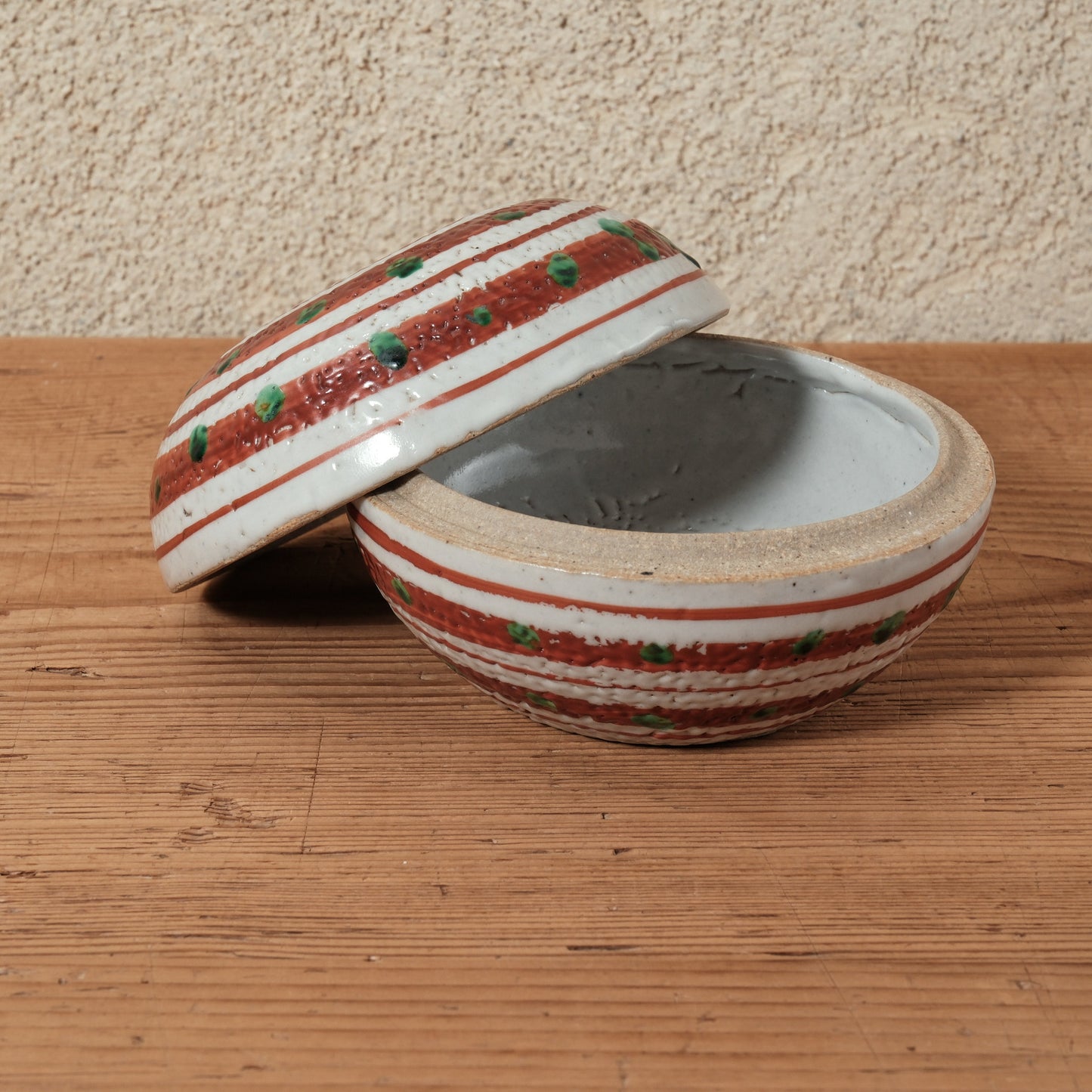 蓋物・小物入れ 赤絵 - 益子焼 - 01 | 松原 直之