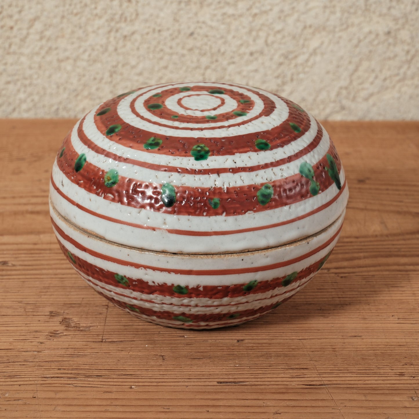 蓋物・小物入れ 赤絵 - 益子焼 - 01 | 松原 直之