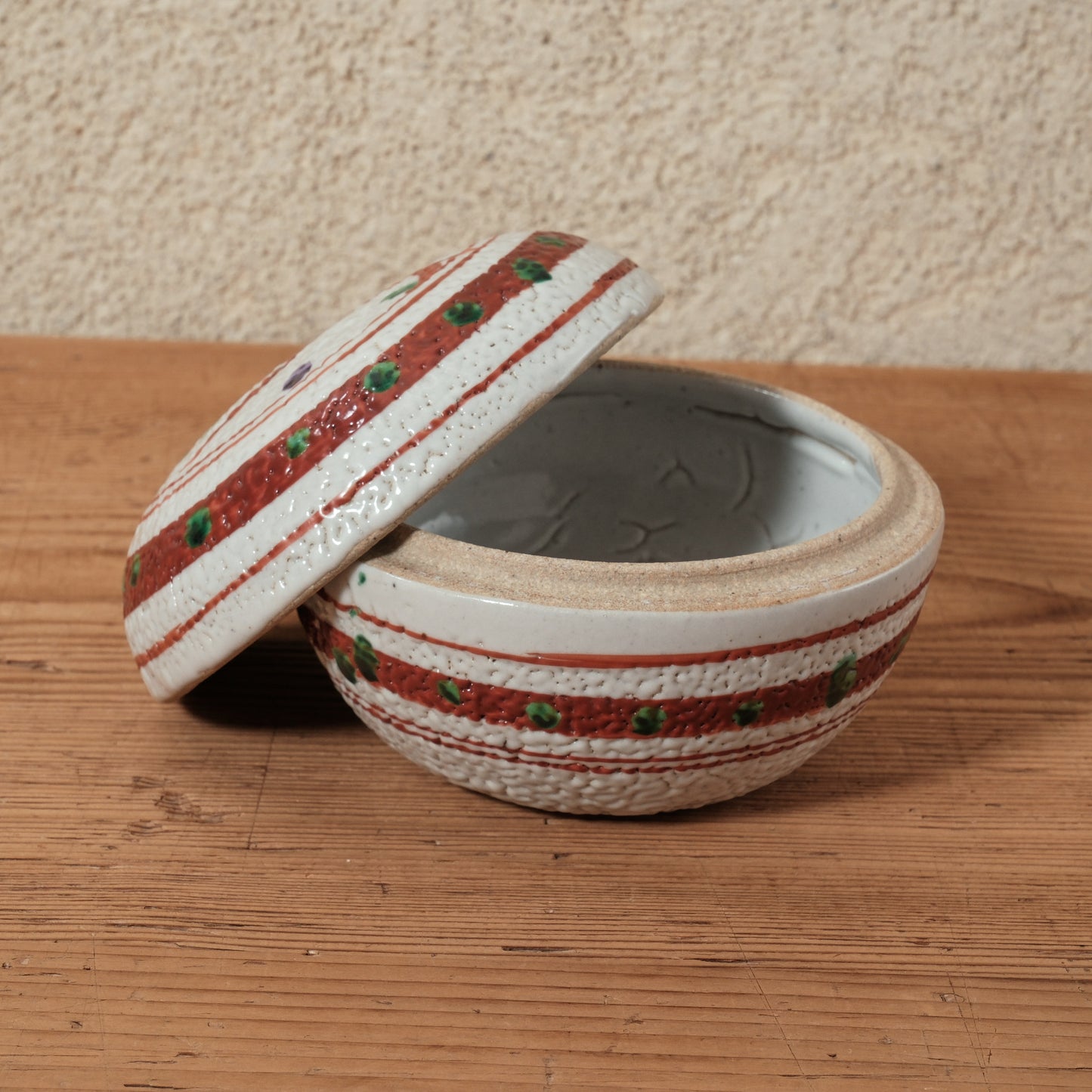 蓋物・小物入れ 赤絵 - 益子焼 - 02 | 松原 直之