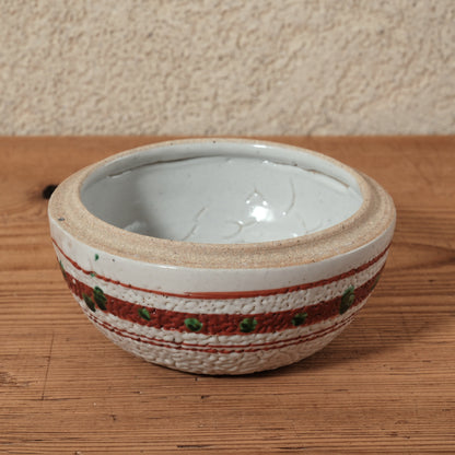 蓋物・小物入れ 赤絵 - 益子焼 - 02 | 松原 直之