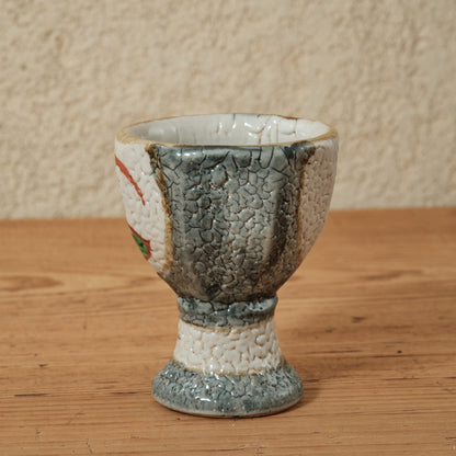 ゴブレット 鉄絵・赤絵 唐草文 - 益子焼 - 01 | 松原 直之