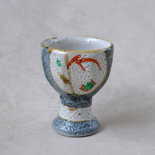 ゴブレット 鉄絵・赤絵 唐草文 - 益子焼 - 01 | 松原 直之