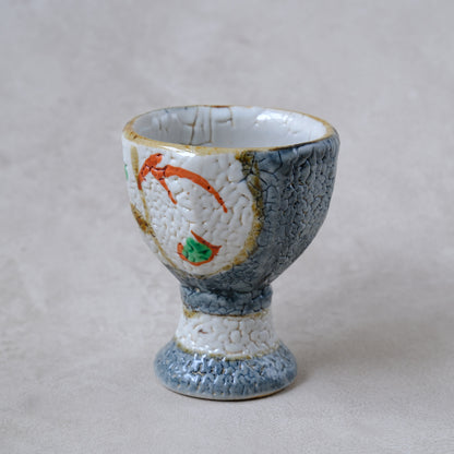 ゴブレット 鉄絵・赤絵 唐草文 - 益子焼 - 01 | 松原 直之