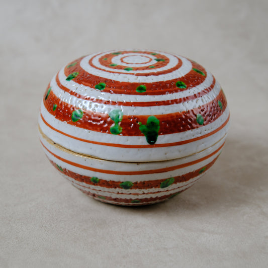 蓋物・小物入れ 赤絵 - 益子焼 - 01 | 松原 直之