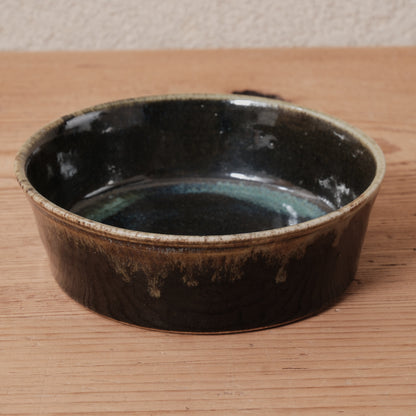 [ 村澤 享 ] 5寸中鉢・ボウル 青銅釉 - 益子焼