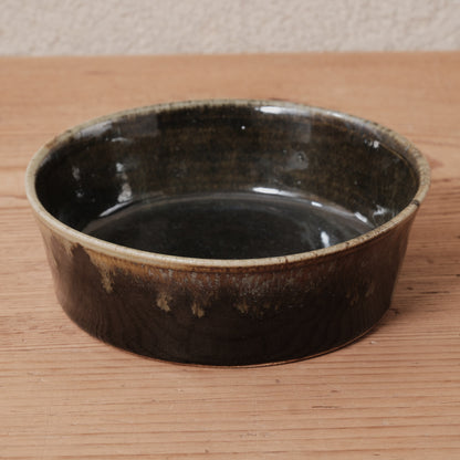 [ 村澤 享 ] 5寸中鉢・ボウル 青銅釉 - 益子焼
