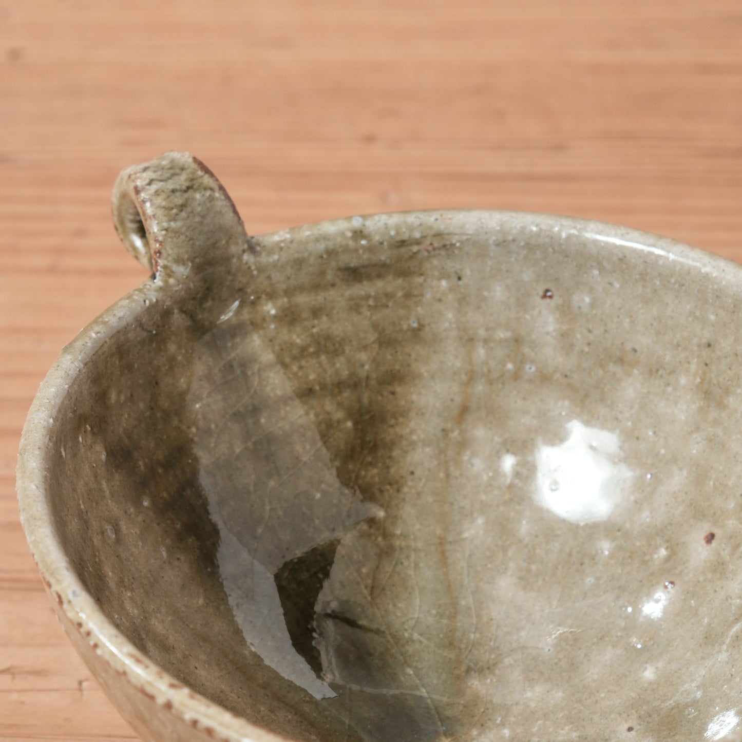 [ 田尾 明子 ] 灰釉ちびナス小鉢 幅約14cm