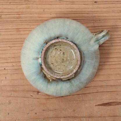 [ 田尾 明子 ] 片手スープカップ ワラ釉 幅約15.5cm