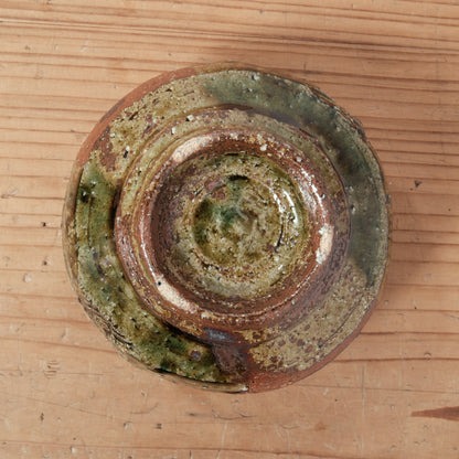 [ 田尾 明子 ] 織部抹茶碗 直径約11.7cm×高約8.5cm