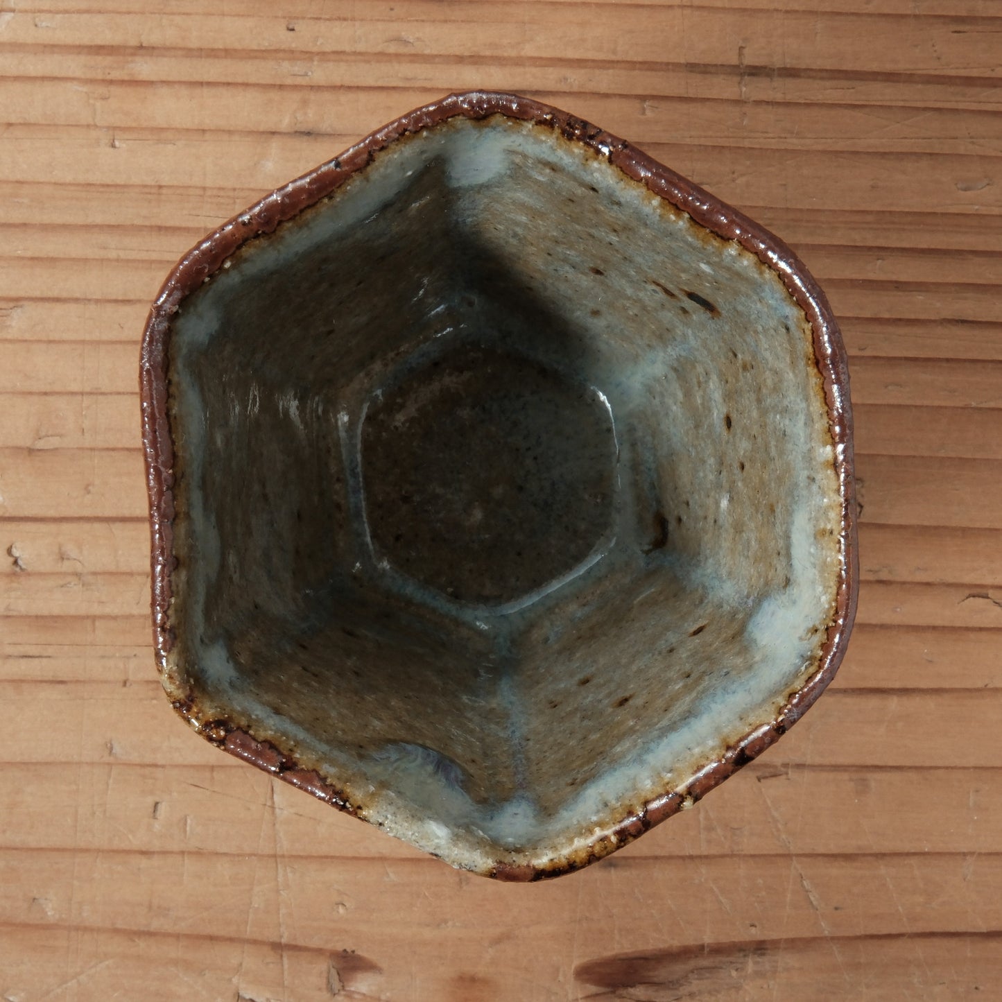 [ 田尾 明子 ] ぐい呑みL 織部 幅約6.4cm×高約6.5cm