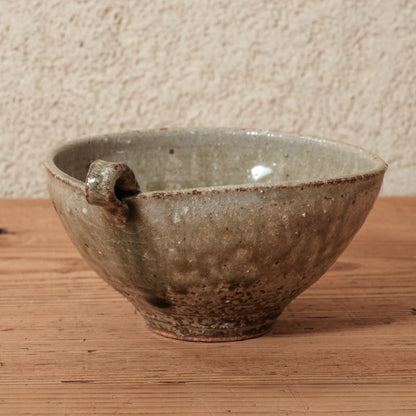 [ 田尾 明子 ] 灰釉ちびナス小鉢 幅約14cm