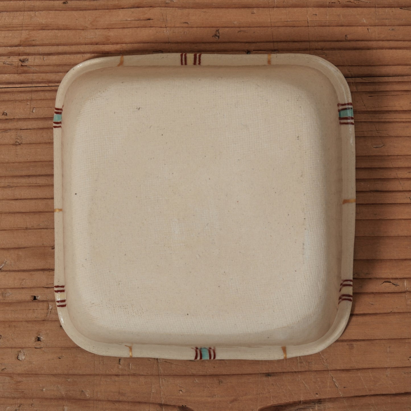 [ 加藤 喜道 ] 絵付け □小鉢 幅約11.5cm 赤絵・金彩 B