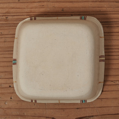 [ 加藤 喜道 ] 絵付け □小鉢 幅約11.5cm 赤絵・金彩 C