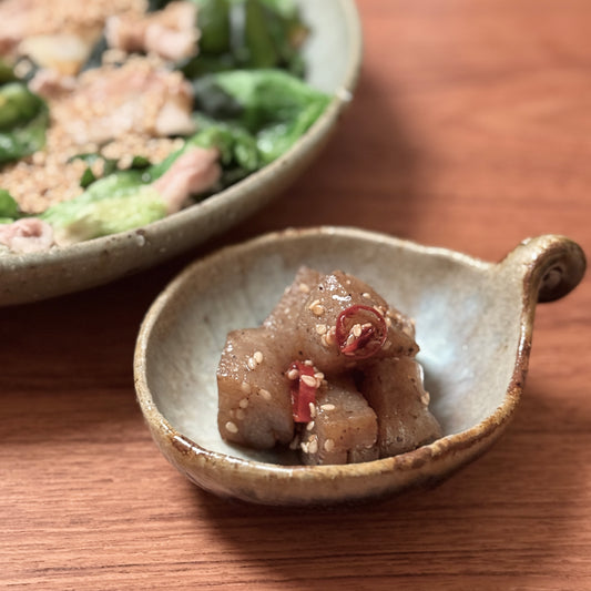 [ 田尾 明子 ] あけび豆鉢 幅約10.5cm